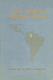 Latin American Research Review Volume 8 - Issue 2 -