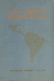 Latin American Research Review Volume 8 - Issue 3 -