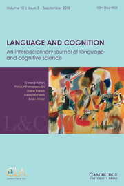 Language and Cognition Volume 10 - Issue 3 -