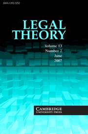 Legal Theory Volume 13 - Issue 2 -