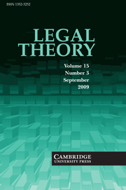 Legal Theory Volume 15 - Issue 3 -