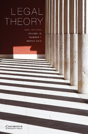 Legal Theory Volume 19 - Issue 1 -
