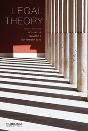 Legal Theory Volume 19 - Issue 3 -
