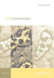 The Lichenologist Volume 1 - Issue 1 -