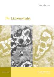 The Lichenologist Volume 36 - Issue 1 -