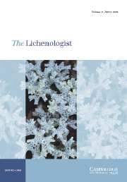 The Lichenologist Volume 37 - Issue 2 -