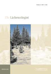 The Lichenologist Volume 38 - Issue 3 -