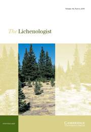 The Lichenologist Volume 38 - Issue 6 -