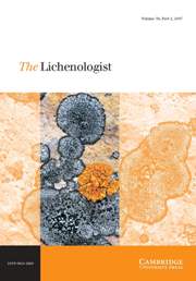 The Lichenologist Volume 39 - Issue 2 -