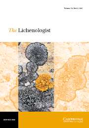 The Lichenologist Volume 39 - Issue 4 -