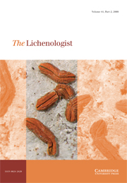 The Lichenologist Volume 41 - Issue 2 -