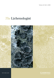 The Lichenologist Volume 42 - Issue 3 -