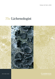 The Lichenologist Volume 42 - Issue 4 -