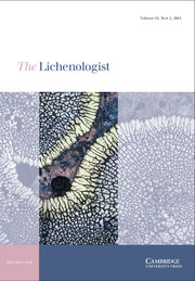 The Lichenologist Volume 45 - Issue 2 -