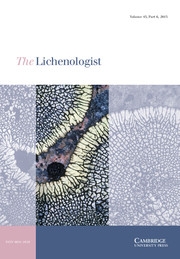The Lichenologist Volume 45 - Issue 6 -