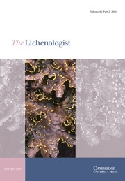 The Lichenologist Volume 46 - Issue 2 -