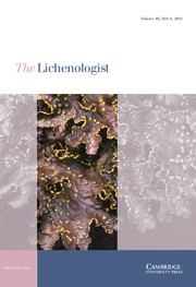 The Lichenologist Volume 46 - Issue 4 -