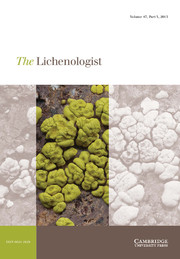 The Lichenologist Volume 47 - Issue 3 -