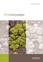 The Lichenologist Volume 47 - Issue 6 -