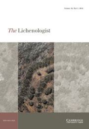 The Lichenologist Volume 48 - Issue 1 -