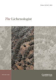 The Lichenologist Volume 48 - Issue 3 -