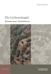 The Lichenologist Volume 48 - Issue 6 -  Thematic issue: Trypetheliaceae