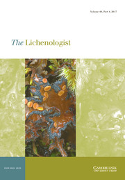 The Lichenologist Volume 49 - Issue 4 -