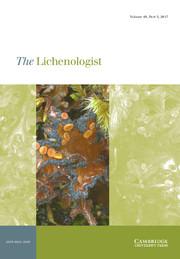 The Lichenologist Volume 49 - Issue 5 -