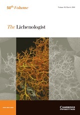 The Lichenologist Volume 50 - Issue 4 -