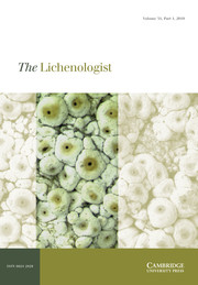 The Lichenologist Volume 51 - Issue 1 -