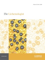 The Lichenologist Volume 52 - Issue 4 -