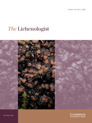 The Lichenologist Volume 54 - Issue 1 -