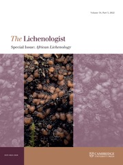 The Lichenologist Volume 54 - Special Issue5 -  African Lichenology