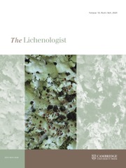 The Lichenologist Volume 55 - Issue 3-4 -