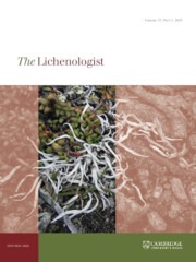 The Lichenologist Volume 57 - Issue 1 -