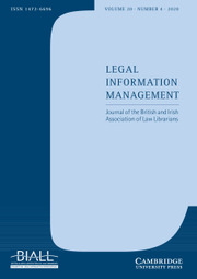 Legal Information Management Volume 20 - Issue 4 -