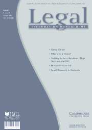 Legal Information Management Volume 5 - Issue 2 -