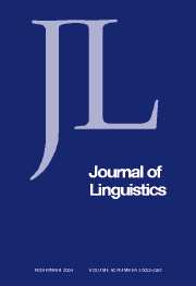 Journal of Linguistics Volume 40 - Issue 3 -