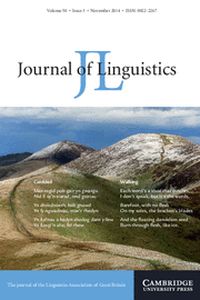 Journal of Linguistics Volume 50 - Issue 3 -