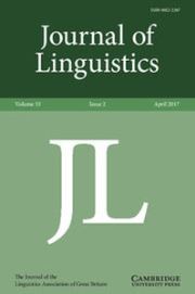 Journal of Linguistics Volume 53 - Issue 2 -