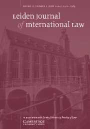 Leiden Journal of International Law Volume 17 - Issue 2 -