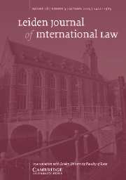 Leiden Journal of International Law Volume 18 - Issue 3 -