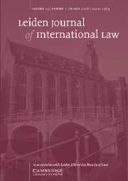 Leiden Journal of International Law Volume 19 - Issue 1 -