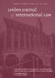 Leiden Journal of International Law Volume 20 - Issue 1 -
