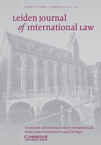 Leiden Journal of International Law Volume 27 - Issue 4 -