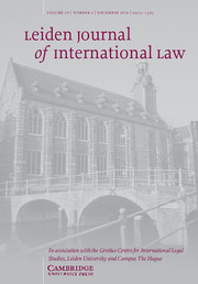 Leiden Journal of International Law Volume 29 - Issue 4 -