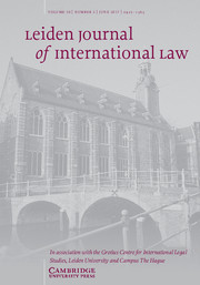 Leiden Journal of International Law Volume 30 - Issue 2 -