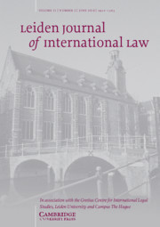 Leiden Journal of International Law Volume 31 - Issue 2 -