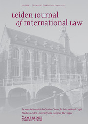Leiden Journal of International Law Volume 32 - Issue 1 -