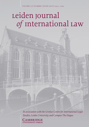 Leiden Journal of International Law Volume 32 - Issue 2 -